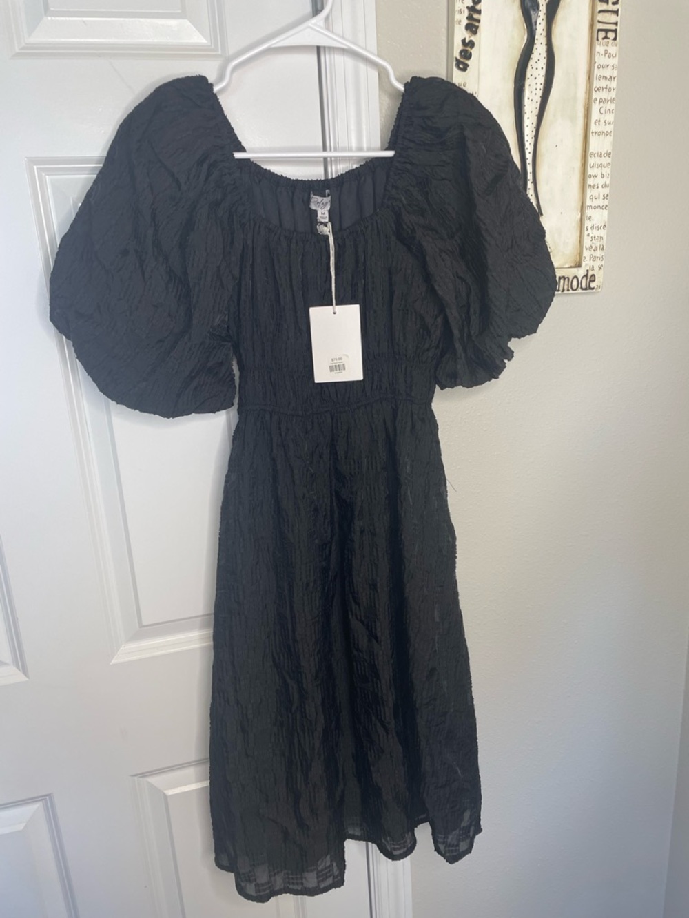 Polagram M Sarah Bubble Dress in black NWT
